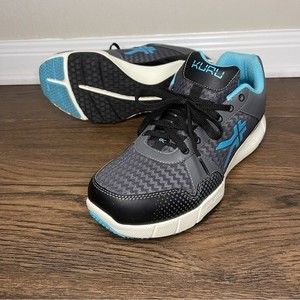 KURU Quantum Wide Womens Size 12 WIDE Blue Black Lace Up Sneaker Shoe EUC